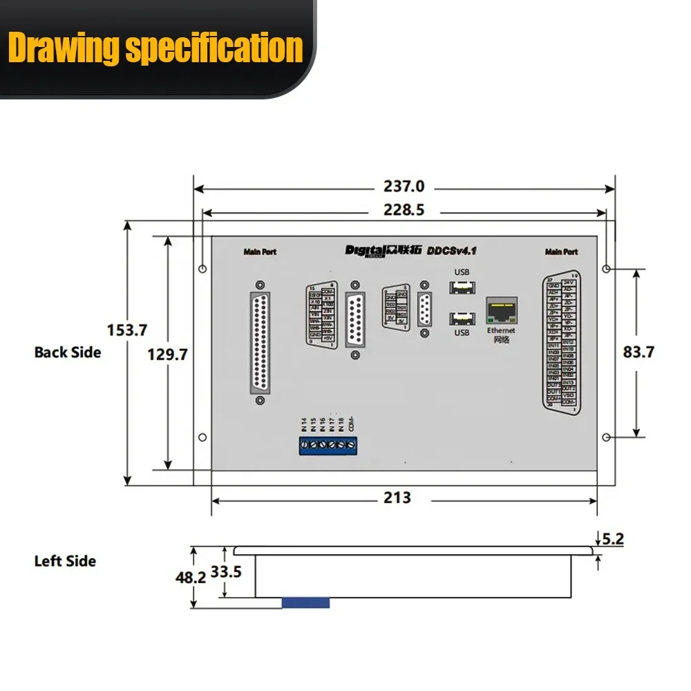 2026 HLTNC Newest DDCS V4.1 CN - огляд і ціна Ddcs V4.1 4 Axis Cnc Offline Controller