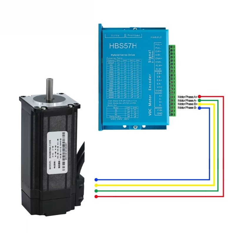 HLTNC 57 Nema23 57HS112mm 2Pha - огляд і ціна Nema 23 Closed Loop Stepper Motor Driver Kit